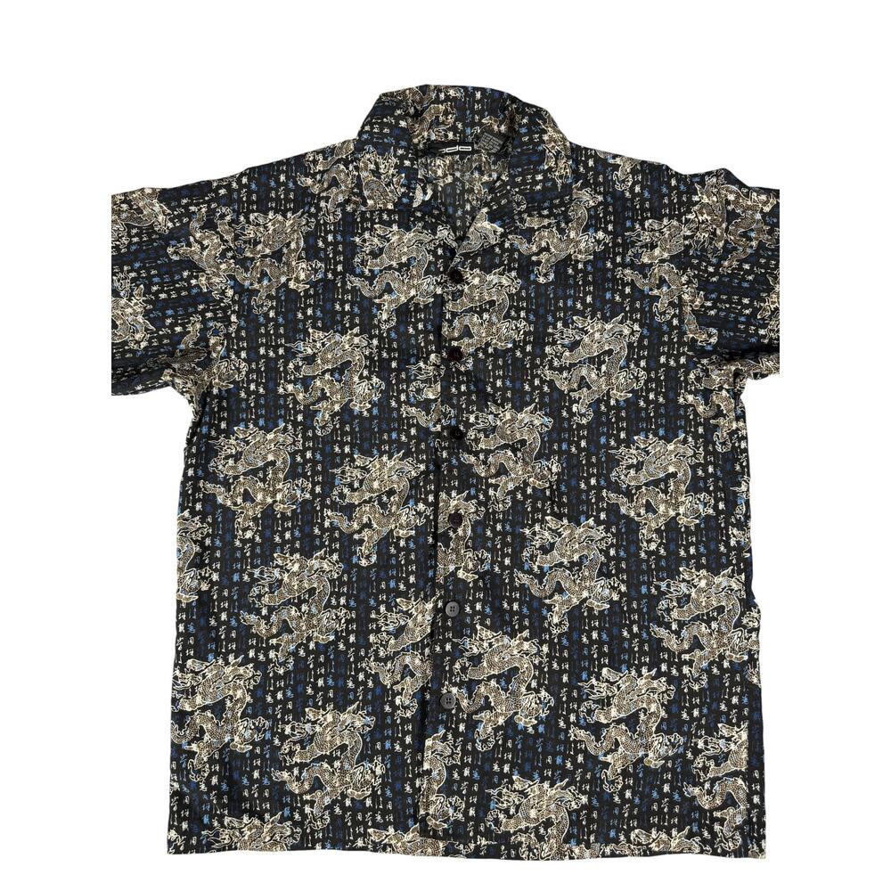 Odo Asian Dragon Button Up Shirt